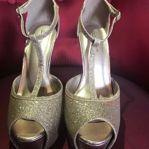 Call It Spring gold heels